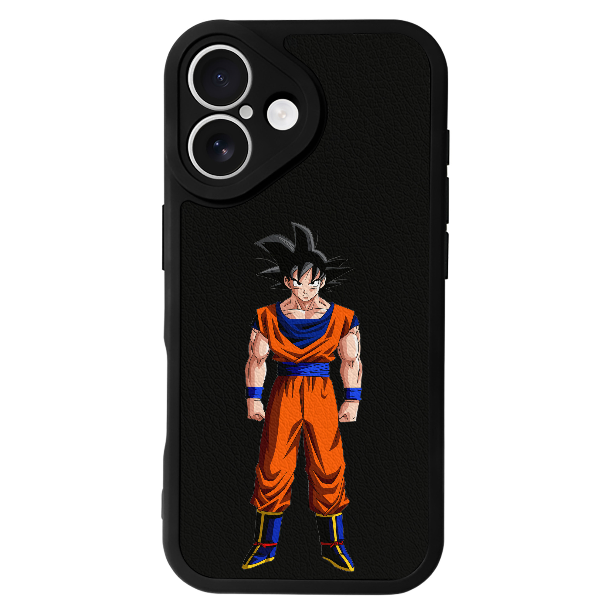 （画像用） ドラゴンボール 孫悟空（そん ごくう）Son Goku カカロット DRAGON BALL Kakarotto 【iPhone 16シリーズ対応】シリコンスマホケース（レザー調） 材質：シリコン